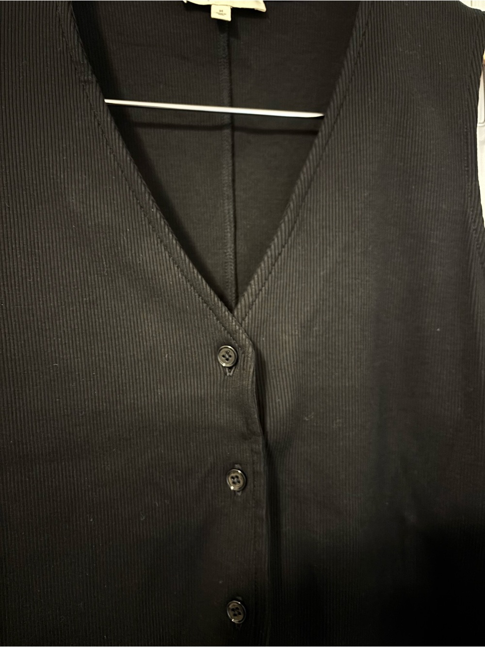Madewell Ribbed V Neck Vest NEVER WORN - Picture 3 of 7